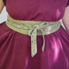 CEINTURE PETITES FLEURS GRIS 5