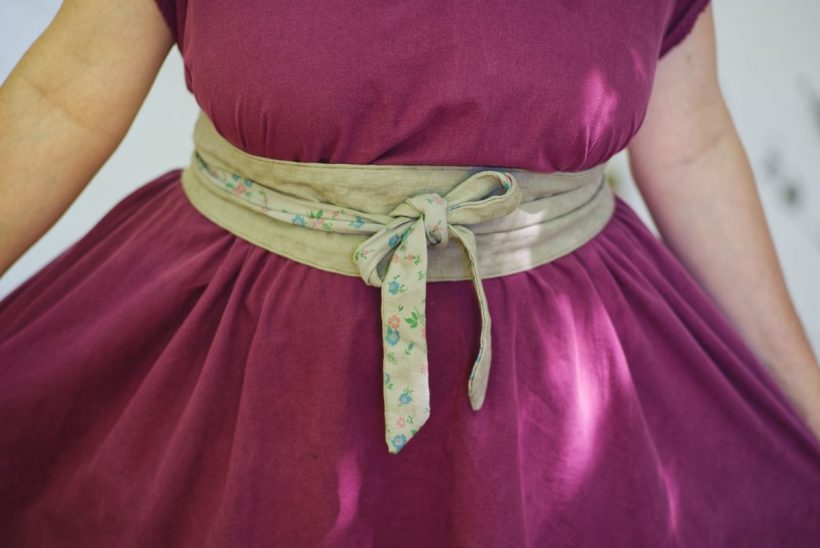 CEINTURE PETITES FLEURS GRIS 5