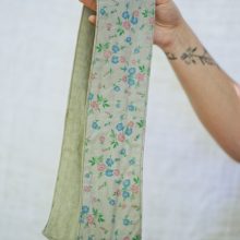 CEINTURE PETITES FLEURS GRIS 9