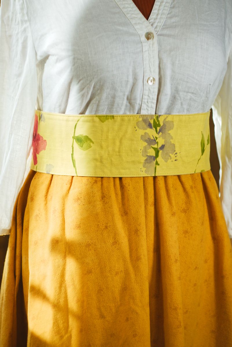 Ceinture Ete - camomille - grosses fleurs 2