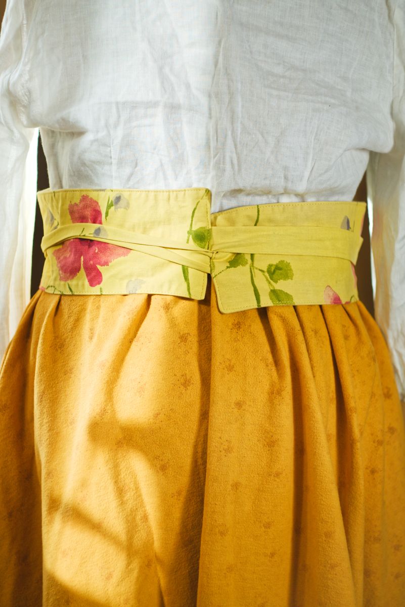 Ceinture Ete - camomille - grosses fleurs