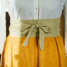 Ceinture Ete - camomille jaune vert - grosses fleurs 1